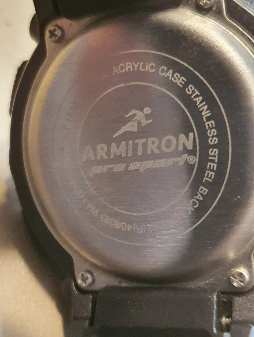 Armitron Pro Sport Black Digital Alarm Chrono Men's Watch